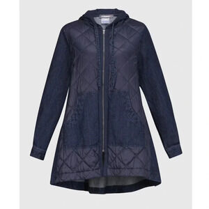 Alembika Ether Misto Hooded Zip Jacket Denim